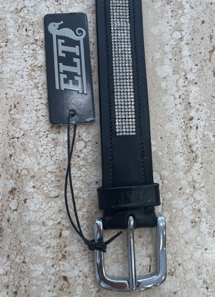 CINTURON NEGRO BRILLANTES ELT 